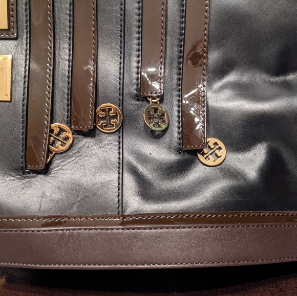 HTF Tory Burch Chain Leather Tote Authentic! SALE - Picture 11 of 13
